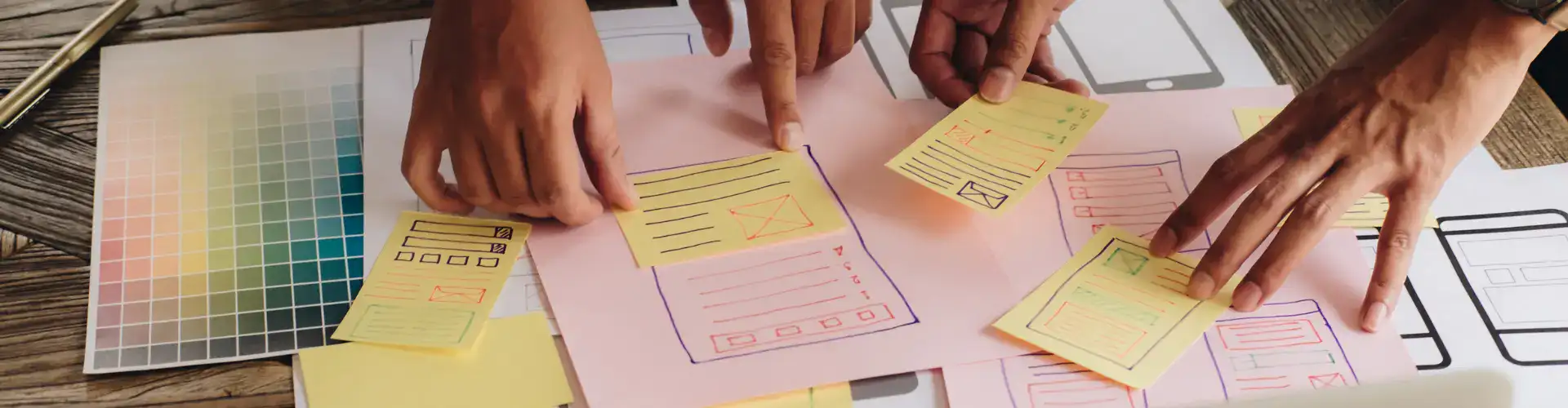 graphs on a table