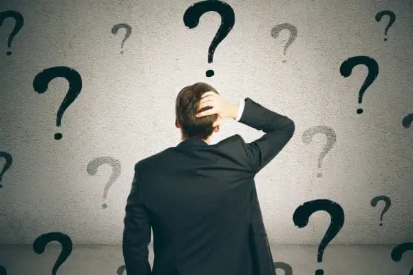 person looking confused